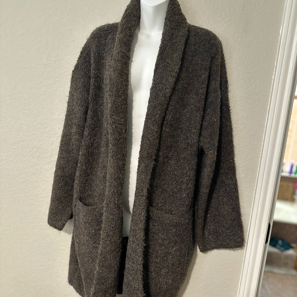 Stitches & Stripes Plush Oversized Open Cardigan Sweater, NWT Size XS